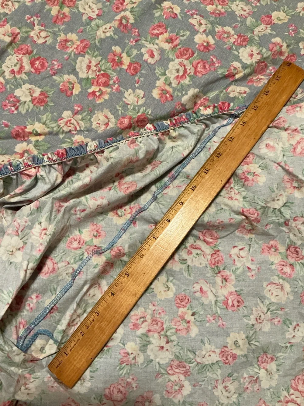 Vintage Ralph Lauren king sized fitted sheet Hope floral multi